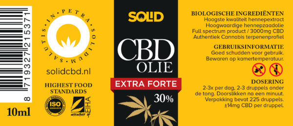 Solid CBD Olie Extra Forte 30%